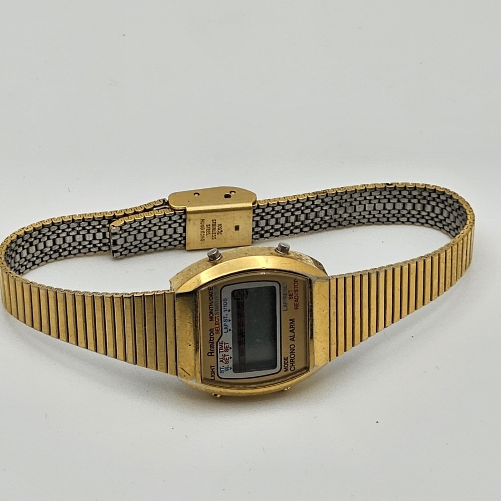 Vintage Armitron Goldtone 45/6574 8800P Ladies Watch